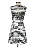 Milly Graphic Silver Cocktail Dress Size 4 - photo 2