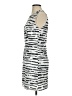 Milly Graphic Silver Cocktail Dress Size 4 - photo 5