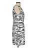 Milly Graphic Silver Cocktail Dress Size 4 - photo 4
