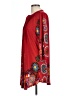 Reborn Floral Red 3/4 Sleeve Henley Size L - photo 5