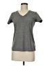 Reebok 100% Polyester Tweed Gray Short Sleeve T-Shirt Size M - photo 1