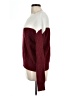 Unbranded 100% Acrylic Color Block Burgundy Pullover Sweater Size L - photo 5