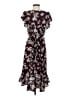 Max Studio Floral Burgundy Cocktail Dress Size S - photo 2