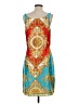 C. Wonder 100% Polyester Paisley Blue Cocktail Dress Size 6 - photo 2