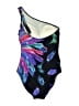 Gottex Print Blue One Piece Swimsuit Size 10 - photo 2