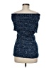 Say What? Blue Tan Sweater Vest Size M - photo 2