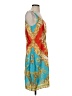 C. Wonder 100% Polyester Paisley Blue Cocktail Dress Size 6 - photo 4