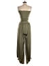 Beginning Boutique Solid Green Jumpsuit Size 3 - photo 2