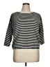 Eileen Fisher Stripes Black Silk Pullover Sweater Size XL - photo 1
