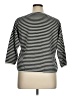 Eileen Fisher Stripes Black Silk Pullover Sweater Size XL - photo 2