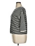 Eileen Fisher Stripes Black Silk Pullover Sweater Size XL - photo 5