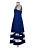 Aidan Mattox 100% Polyester Color Block Blue Cocktail Dress Size 2 - photo 5