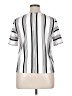 MELLODAY Stripes White Short Sleeve Top Size XL - photo 2