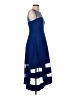 Aidan Mattox 100% Polyester Color Block Blue Cocktail Dress Size 2 - photo 4