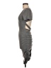 Shein Solid Gray Casual Dress Size 6 - photo 5