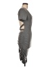 Shein Solid Gray Casual Dress Size 6 - photo 4