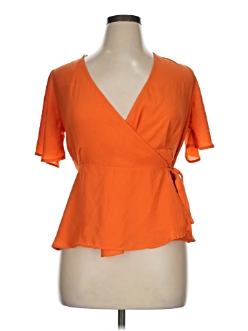 Shinestar Short Sleeve Blouse (view 1)