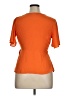 Shinestar 100% Polyester Orange Short Sleeve Blouse Size XL - photo 2