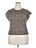 MICHAEL Michael Kors Silver Short Sleeve Top Size XXL (estimated) - photo 1