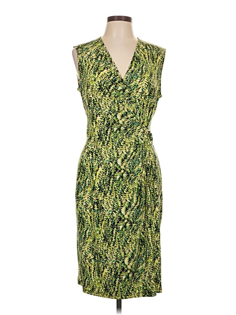 Pre-owned Kasper Cocktail Dress In Green