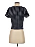 Gaze Polka Dots Black Short Sleeve Top Size S - photo 2