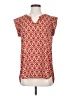Pleione Orange Short Sleeve Blouse Size S - photo 1