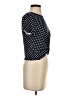 Gaze Polka Dots Black Short Sleeve Top Size S - photo 4
