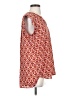 Pleione Orange Short Sleeve Blouse Size S - photo 4