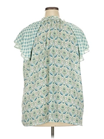 Rose + Olive Short Sleeve Blouse (view 2)