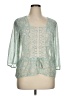 Maurices 100% Polyester Teal 3/4 Sleeve Blouse Size XL - photo 1