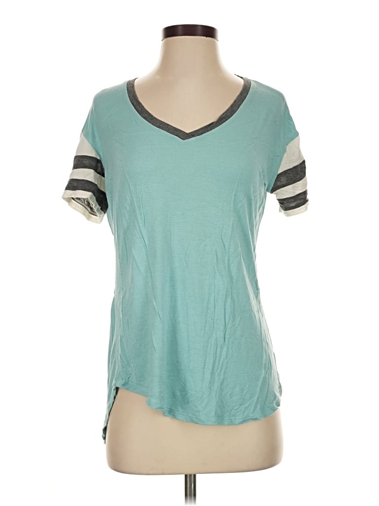 Pre-owned No Comment Short Sleeve T-shirt In Teal