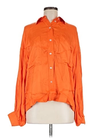 Topshop Long Sleeve Blouse (view 1)