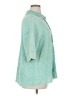 Bibi Teal 3/4 Sleeve Button-Down Shirt Size XL - photo 4