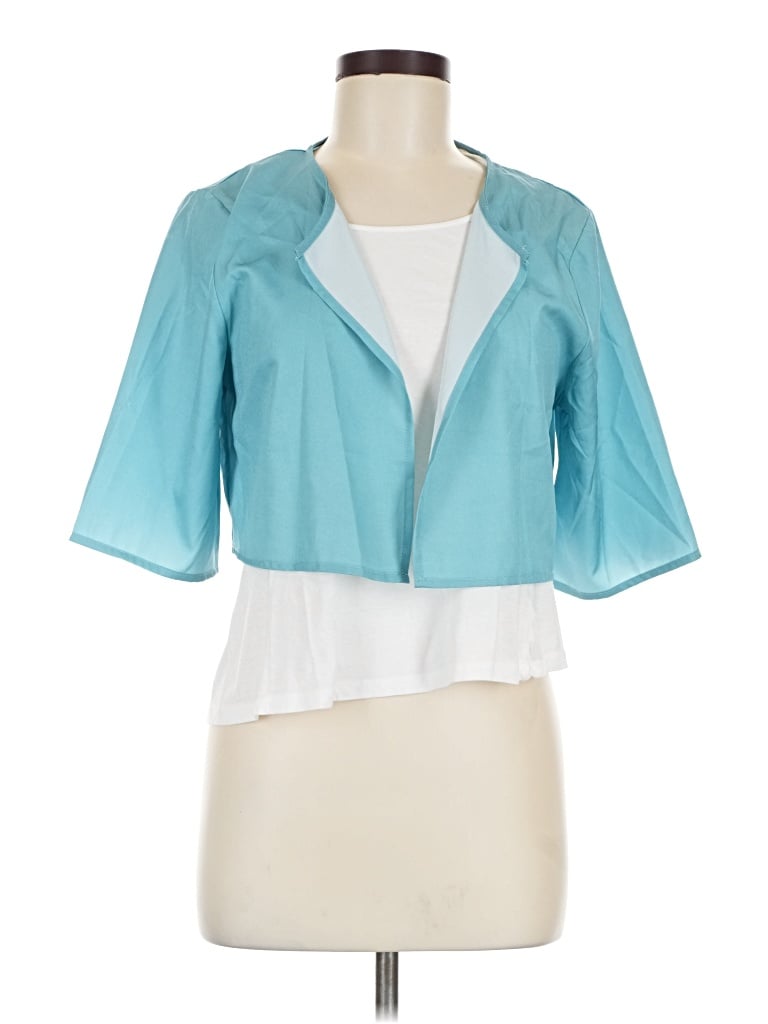 Pre-owned Unbranded Cardigan Sweater In Teal