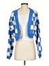 Blue Blush Checkered-gingham Blue Cardigan Size S - photo 1