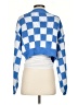 Blue Blush Checkered-gingham Blue Cardigan Size S - photo 2