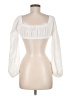 Shein 100% Cotton Ivory White 3/4 Sleeve Blouse Size 6 - photo 2