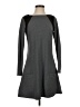 Papillon Blanc Solid Gray Black Casual Dress Size S - photo 1