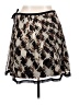 VERTIGO 100% Silk Camo Brown Casual Skirt Size 14 - photo 2
