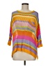 Easel 100% Polyester Color Block Orange Pullover Sweater Size M - photo 1