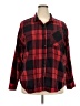 Old Navy Plaid Red Long Sleeve Button-Down Shirt Size XXL - photo 1
