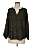 MICHAEL Michael Kors Animal Print Green Long Sleeve Blouse Size M - photo 1