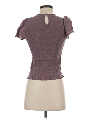 Madewell Lucie Flutter-Sleeve Smocked Bodice Top (view 2)