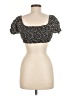 Aeropostale 100% Rayon Black Short Sleeve Top Size L - photo 2