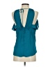 Express 100% Polyester Teal Sleeveless Blouse Size XS - photo 2