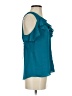 Express 100% Polyester Teal Sleeveless Blouse Size XS - photo 4