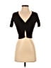 Millau 100% Cotton Black Short Sleeve Top Size XS - photo 1