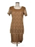 Helene Blake Tan Gold Cocktail Dress Size M (estimated) - photo 1