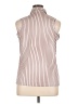 Nike 100% Polyester Stripes Burgundy Sleeveless Blouse Size XL - photo 2