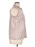 Nike 100% Polyester Stripes Burgundy Sleeveless Blouse Size XL - photo 4